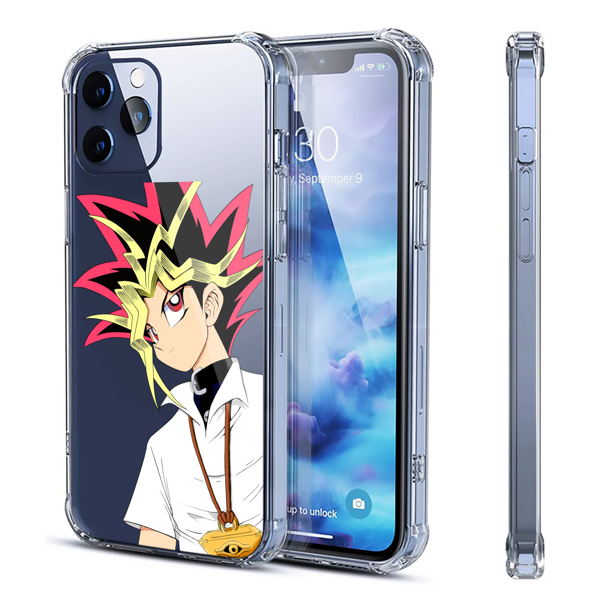 （画像用） 遊☆戯☆王 Yu-Gi-Oh! 【iPhone 12シリーズ対応】透明スマホケース（クリアソフトケース）